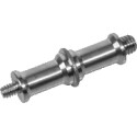 Garanhão quarto Duplo M-threaded "- 3/8" prata
