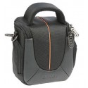 YUMA bolsa de câmera S preto / laranja