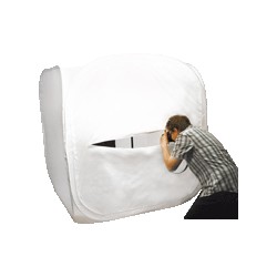 Acomodando caixa dobrável branco 150x150 cm